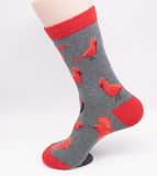 Cardinals Bird Novelty Socks
