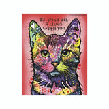 Cat I'd Spend All Nine Lives With You Dean Russo Vinyl Dog Car Sticker