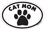 Cat Mom Euro Style Oval Dog Magnet