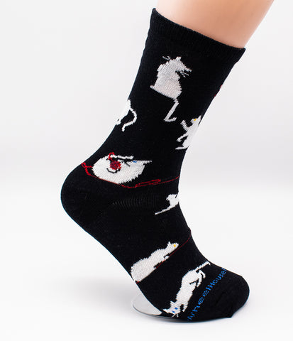 Cats Playing Cat Breed Novelty Socks Medium