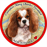 Cavalier King Charles Absorbent Porcelain Dog Breed Car Coaster