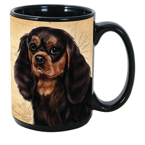 Faithful Friends Cavalier King Charles Spaniel Black Dog Breed Coffee Mug