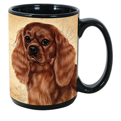 Faithful Friends Cavalier King Charles Ruby Dog Breed Coffee Mug