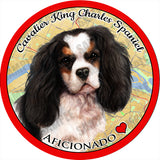 Cavalier King Charles Tri Absorbent Porcelain Dog Breed Car Coaster