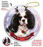 Cavalier King Charles Spaniel Tri Howliday Dog Christmas Ornament
