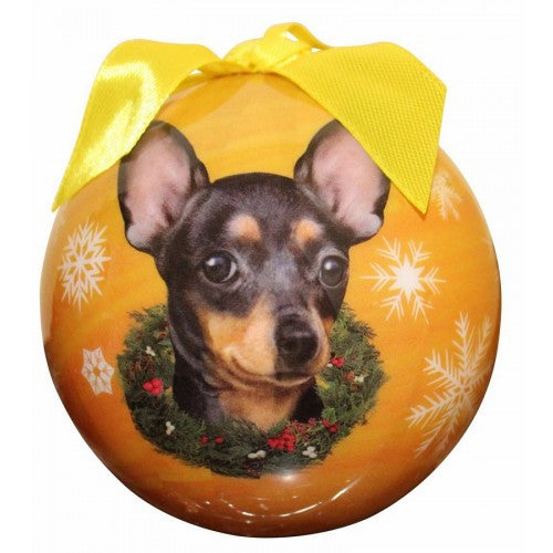 Chihuahua Black Shatterproof Dog Breed Christmas Ornament