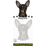 Chihuahua Black List Stationery Notepad