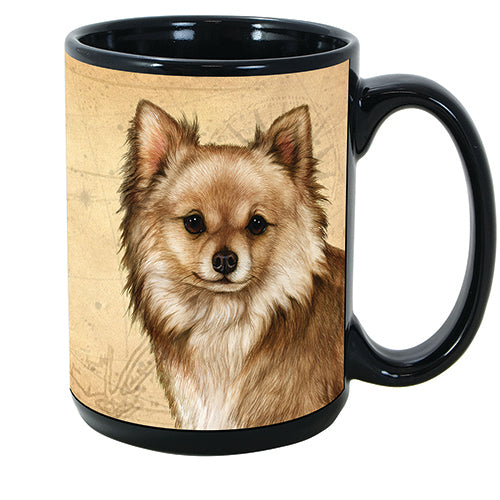 Faithful Friends Chihuahua Long Hair Dog Breed Coffee Mug
