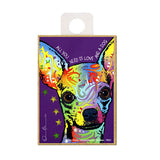 Chihuahua Purple All You Need Is Love And A Dog Dean Russo Wood Dog Magnet