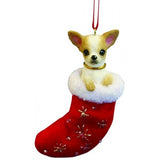 Santa's Little Pals Chihuahua Tan Christmas Ornament