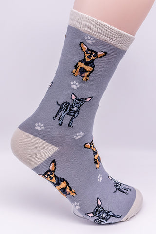 Chihuahua Black Dog Breed Novelty Socks