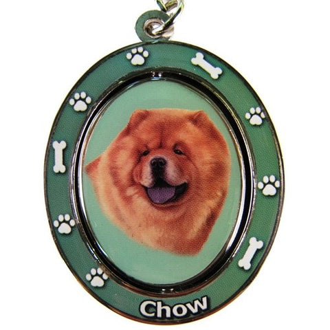 Chow Chow Dog Spinning Keychain
