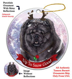 Chow Chow Black Howliday Dog Christmas Ornament