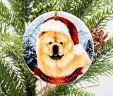 Chow Chow Black Howliday Dog Christmas Ornament