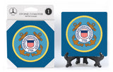United States US Coast Guard Stone Drink Coaster