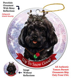 Cockapoo Black Howliday Dog Christmas Ornament