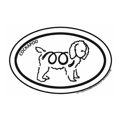 Cockapoo Magnet Cockapoo Euro K Line Magnet | Doggy Style Gifts