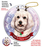 Cockapoo Buff Howliday Dog Christmas Ornament