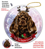 Cocker Spaniel Black Howliday Dog Christmas Ornament