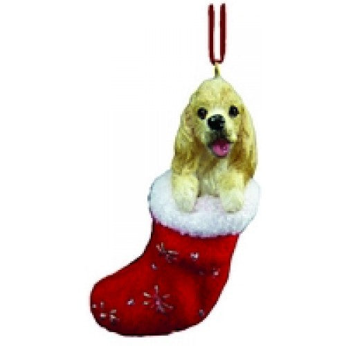Santa's Little Pals Cocker Spaniel Dog Christmas Ornament