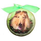 Collie Shatterproof Dog Breed Christmas Ornament