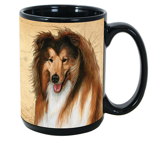 Faithful Friends Collie Dog Breed Coffee Mug