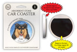 Collie Magnetic Car Coaster