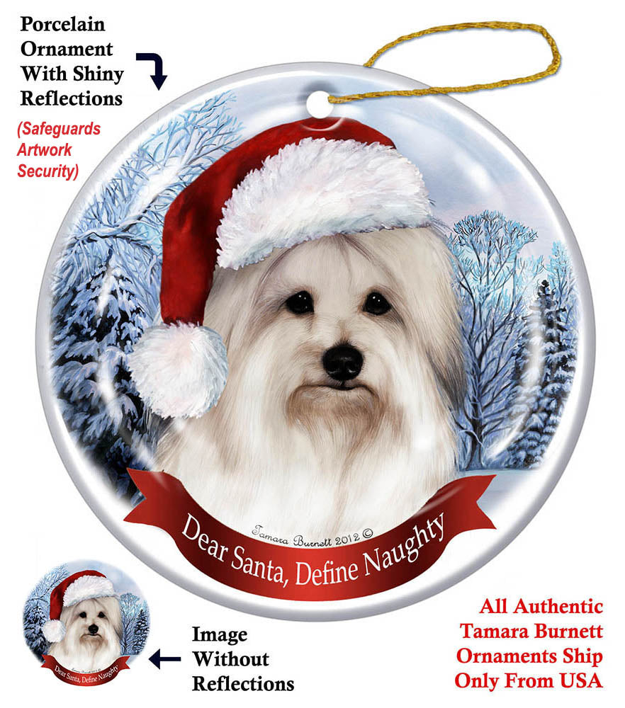 Coton de Tulear Howliday Dog Christmas Ornament