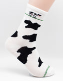 Cows All Over Farm Animal Novelty Socks Gray