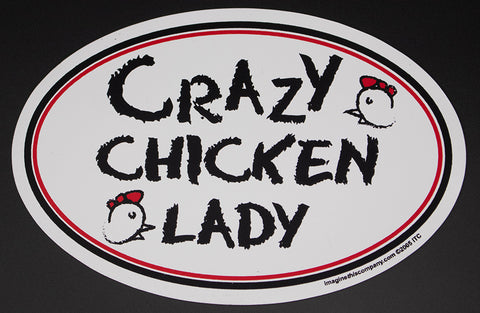 Crazy Chicken Lady Assorted Euro Magnet