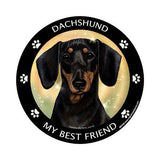 Dachshund Black My Best Friend Dog Breed Magnet