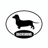 Dachshund Euro Vinyl Dog Car Sticker