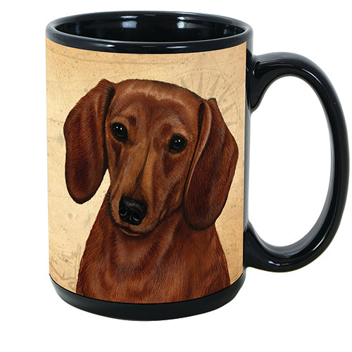 Faithful Friends Dachshund Red Dog Breed Coffee Mug