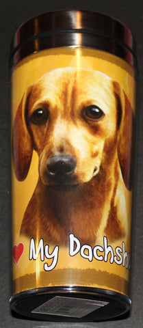 Dachshund Red Stainless Steel Travel Tumbler