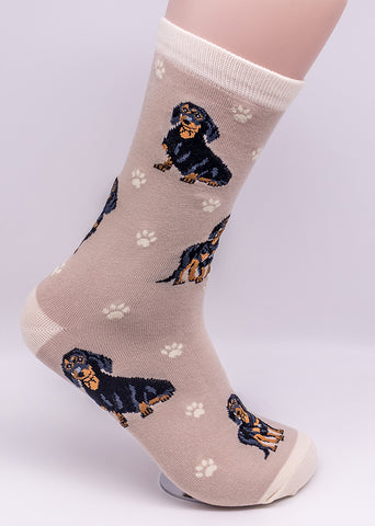 Dachshund Black Dog Breed Novelty Socks