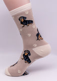 Dachshund Black Dog Breed Novelty Socks