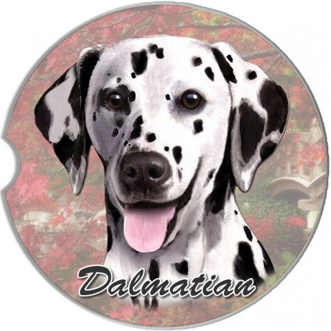 Dalmatian Sandstone Absorbent Dog Breed Car Coaster
