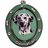 Dalmatian Dog Spinning Keychain