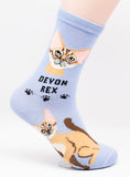 Devon Rex Socks Cat Breed Foozy Novelty Socks