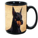 Faithful Friends Doberman Pinscher Dog Breed Coffee Mug