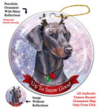 Doberman Pinscher Howliday Dog Christmas Ornament
