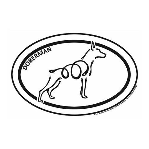 Doberman Pinscher Euro K Line Magnet