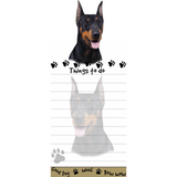 Doberman Pinscher List Stationery Notepad