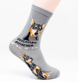 Doberman Pinscher Dog Breed Foozy Novelty Socks