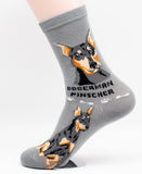 Doberman Pinscher Dog Breed Foozy Novelty Socks