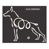 K Line Doberman Pinchser Dog Car Window Decal Tattoo