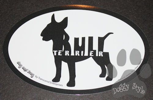 Euro Style Bull Terrier Dog Breed Magnet