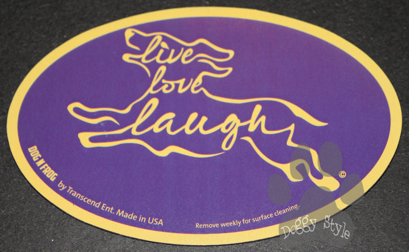 Euro Style Live Love Laugh Purple Dog Breed Magnet