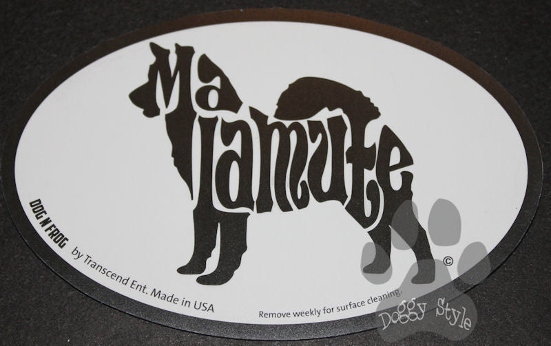 Euro Style Alaskan Malamute Dog Breed Magnet