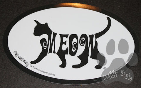 Euro Style Meow Dog Breed Magnet